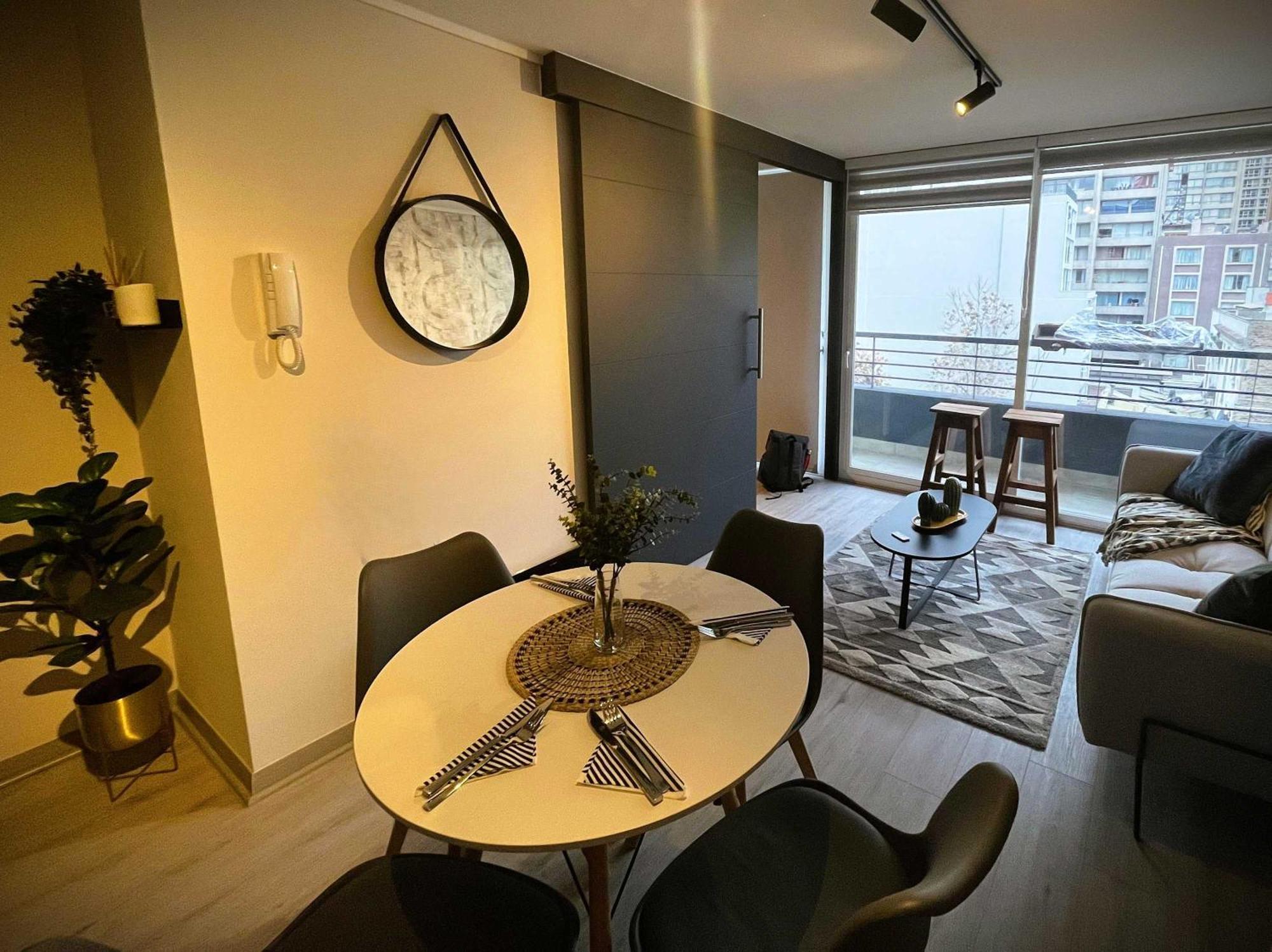 Hom I Nuevo Y Moderno Depto 1d1b En Centro Apartamento Santiago